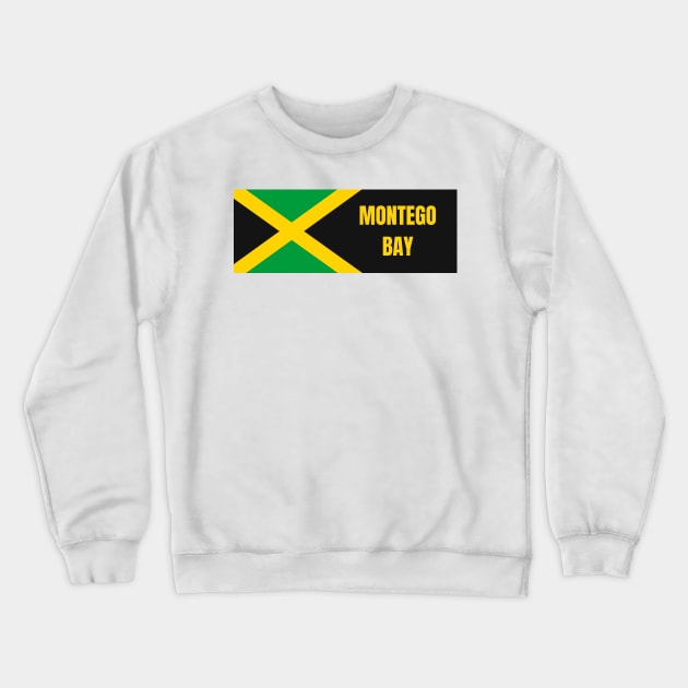 Montego Bay City in Jamaican Flag Crewneck Sweatshirt by aybe7elf